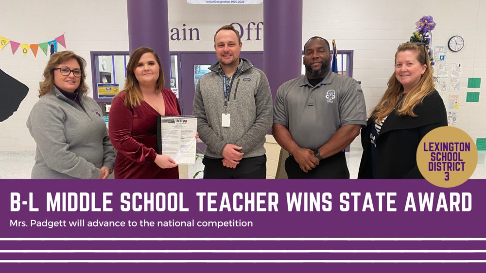 B-L Middle School Teacher Wins State VFW Award