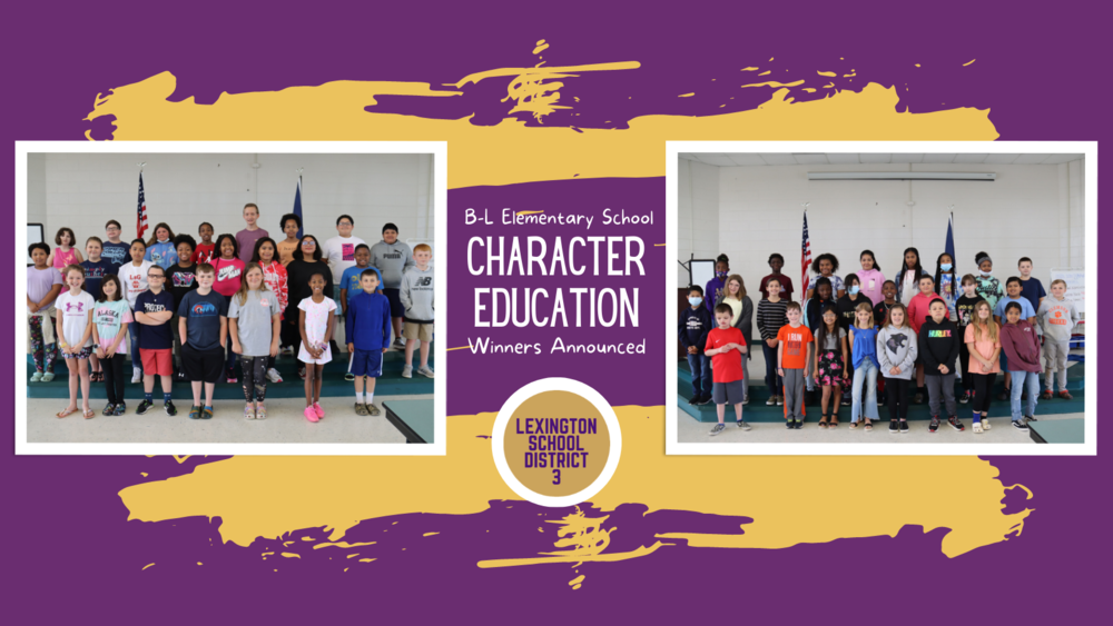 B-L Elementary School Announces Character Ed Winners