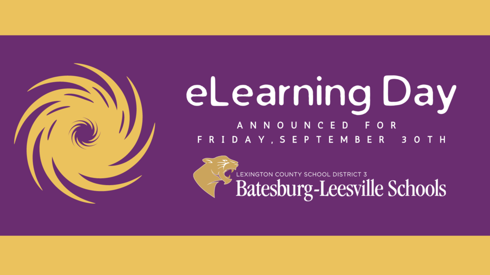 Lexington Three Announces ELearning Day For Friday September 30th 