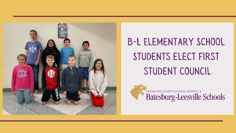 B-L Elementary School Students Elect First Student Council