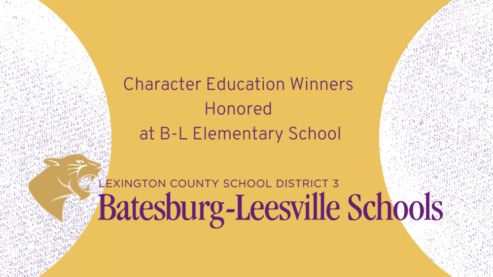 Character Ed Winners Honored at B-L Elementary School