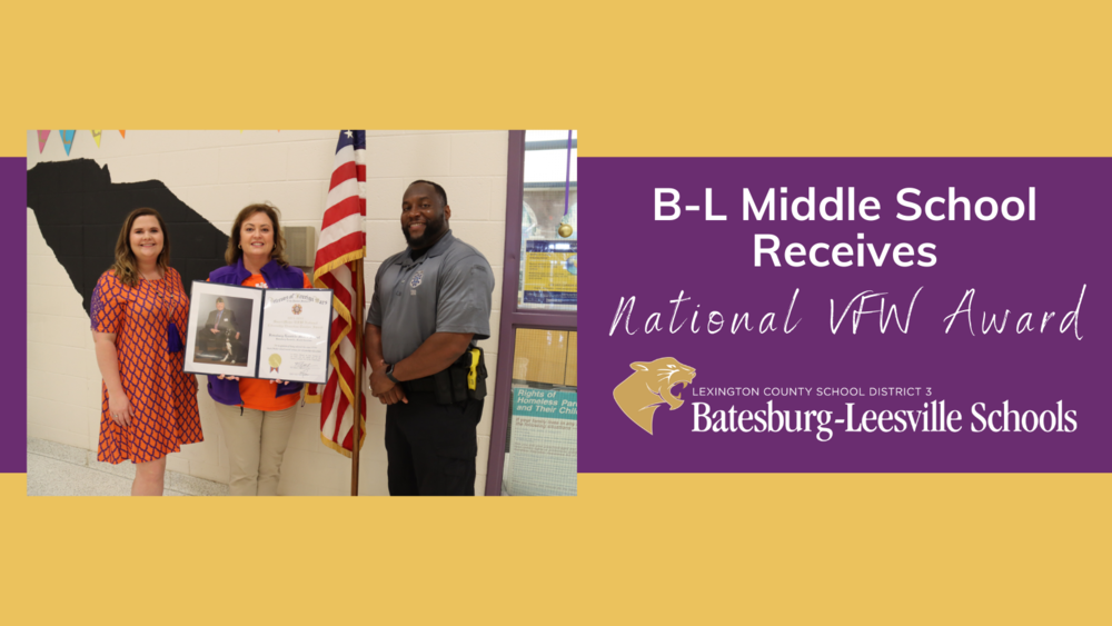B-L Middle School Receives National VFW Award