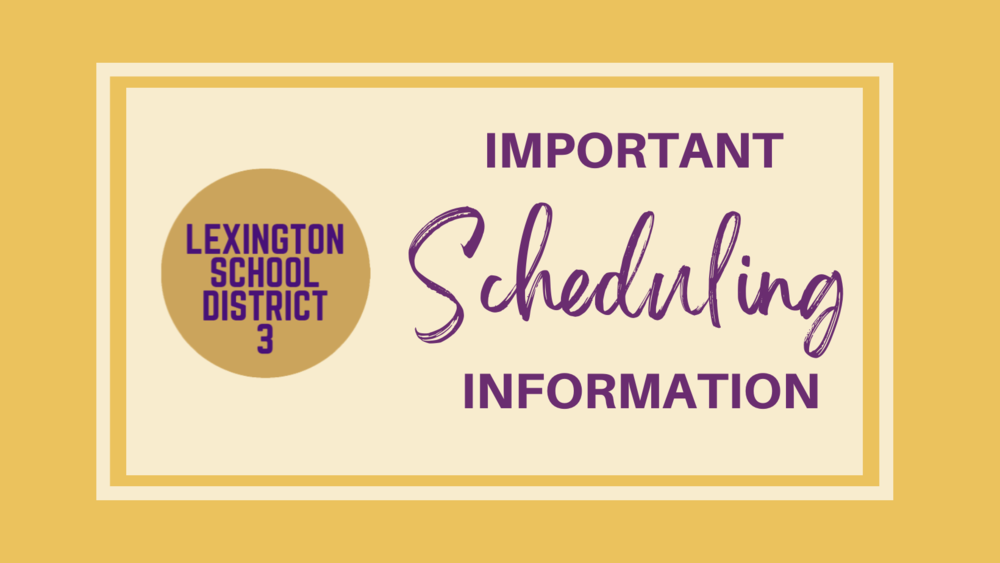 Important Scheduling Information for April 28th