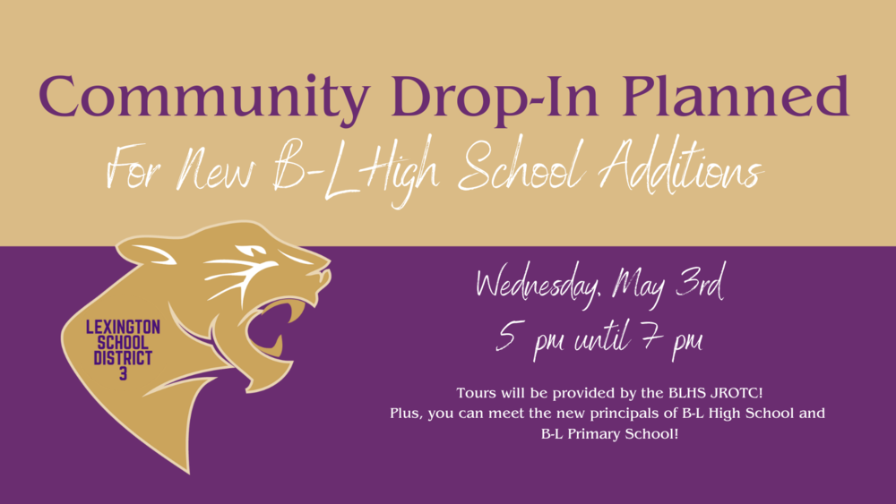 Community Drop-In Planned For New B-L High School Additions