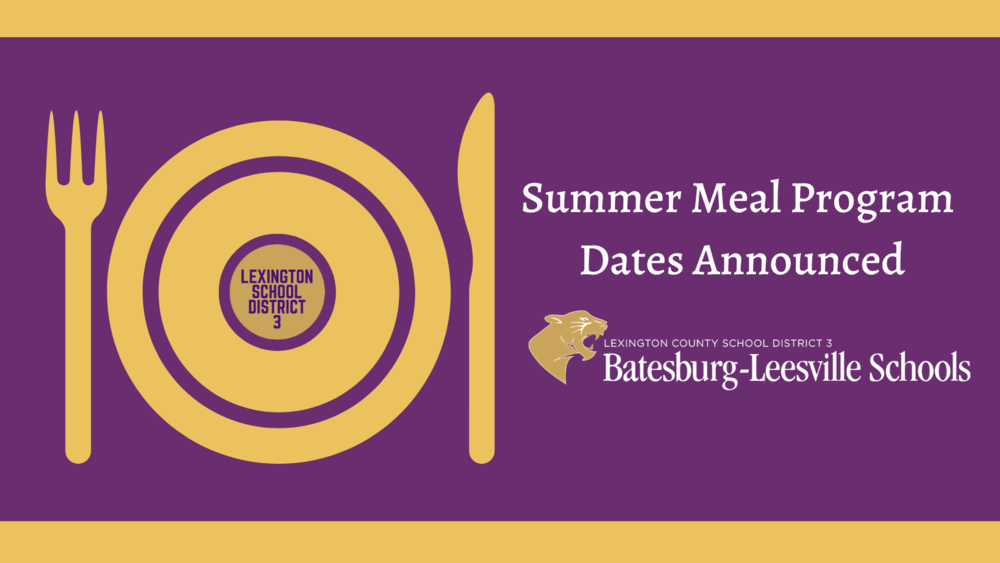 Details For Summer Meal Program Announced
