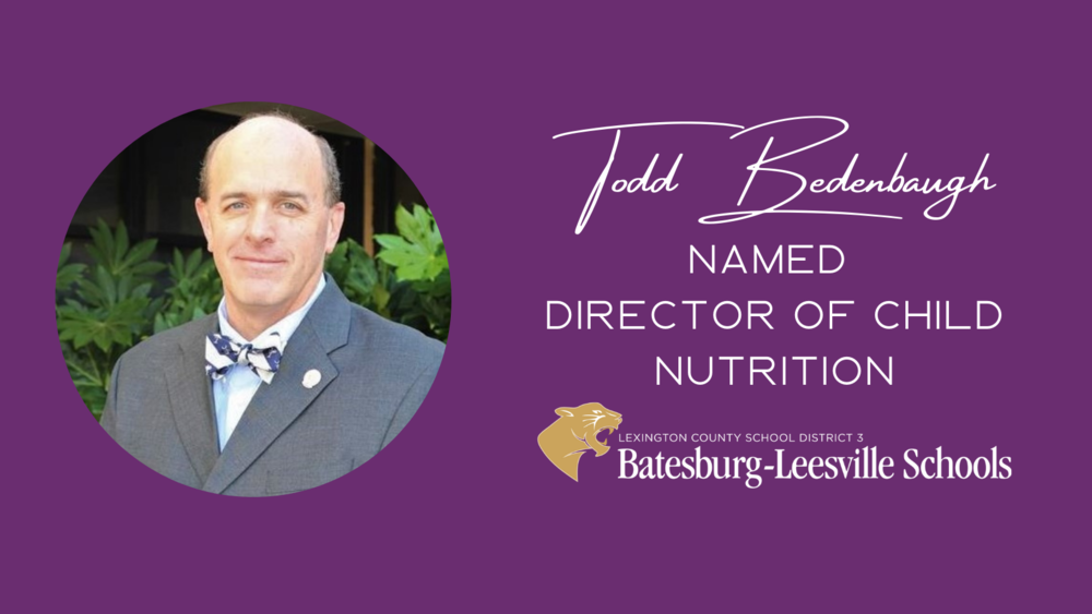 Todd Bedenbaugh Named Director Of Child Nutrition