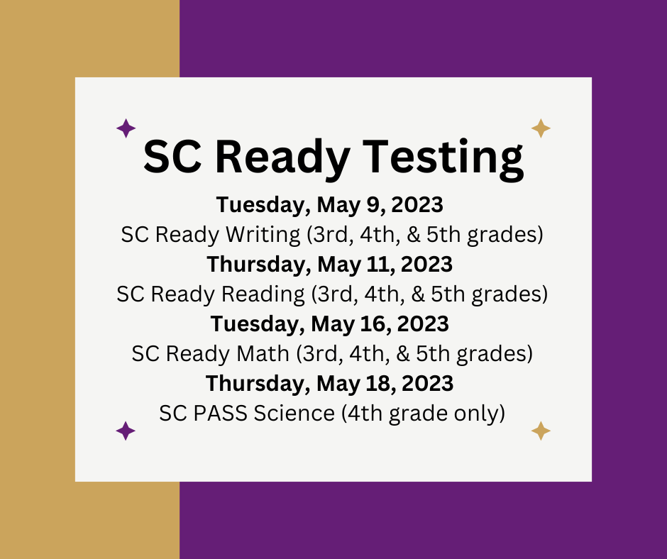 SC Ready Testing Dates