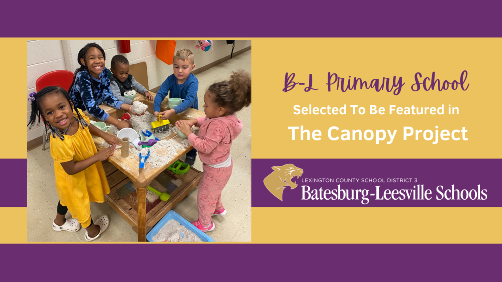 Batesburg-Leesville Primary School Chosen To Be Featured  in The Canopy Project