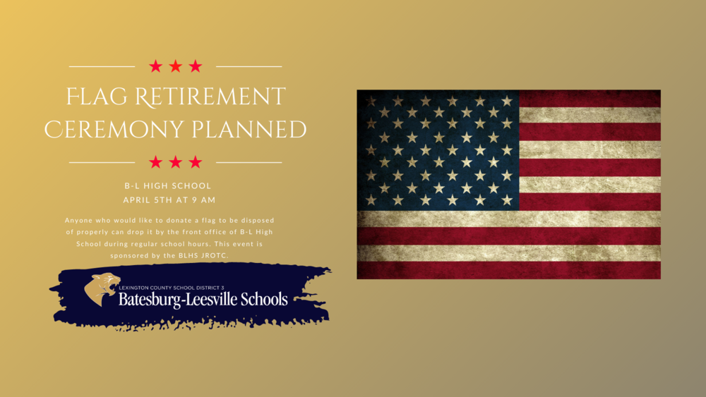 Flag Retirement Ceremony Planned at B-L High School